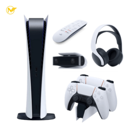 خرید کنسول بازی پلی استیشن 5 دیجیتال به همراه لوازم جانبی اصلی